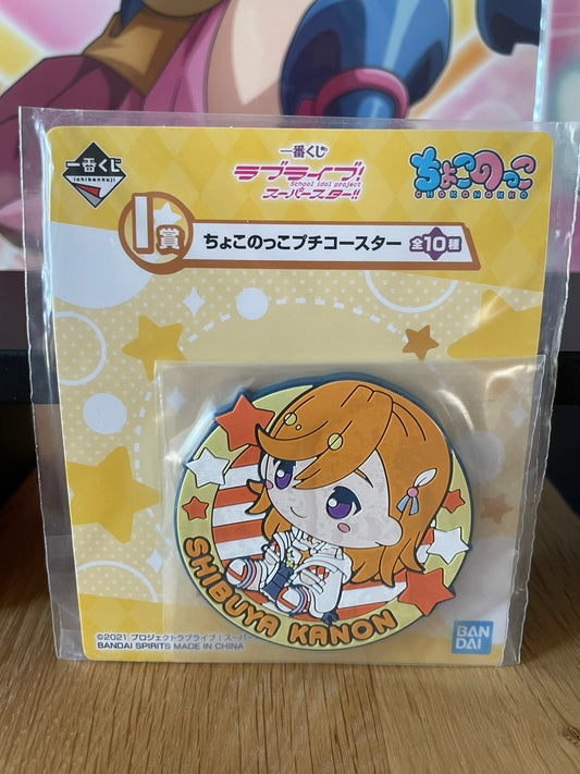 Love Live! Superstar!! – Sous-verre Kanon Shibuya Chokonokko Ichiban Kuji 7 cm