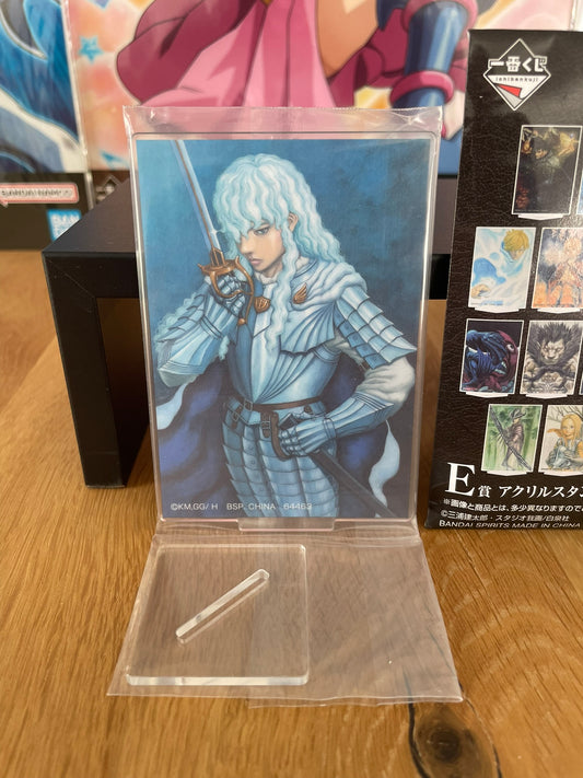 Stand acrylique Griffith Unmei ni Aragau, Kuroi Kenshi 10 cm | Berserk | Ichiban Kuji