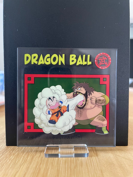 Stand Dragon Ball avec acrylique Krillin, Bacterian – sous sachet Ichiban Kuji Dragon History (Lot E).