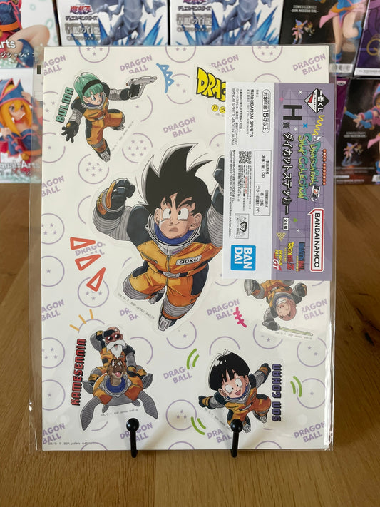 Sticker Dragon Ball avec Goku, Bulma, Krillin, Muten Roshi, Gohan, Umigame – sous sachet Ichiban Kuji Dragonball Snap Collection (Lot H).