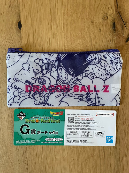 Trousse Dragon Ball avec tissu Son Goku – sous sachet Ichiban Kuji Battle on Planet Namek Lot G