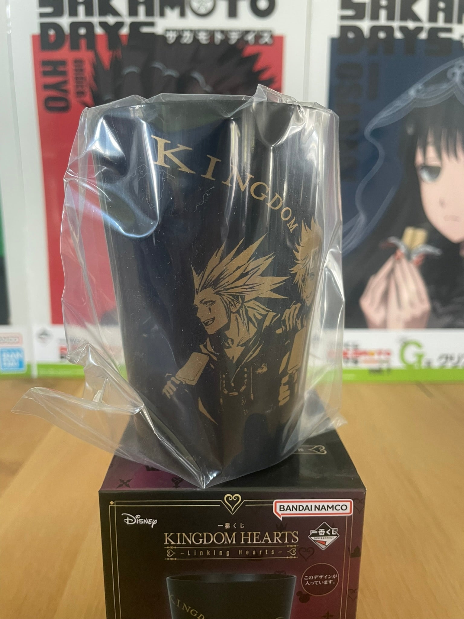 Verre plastique Kingdom Hearts Ichiban Kuji – Roxas, Sora et Riku – Collection Linking Hearts

